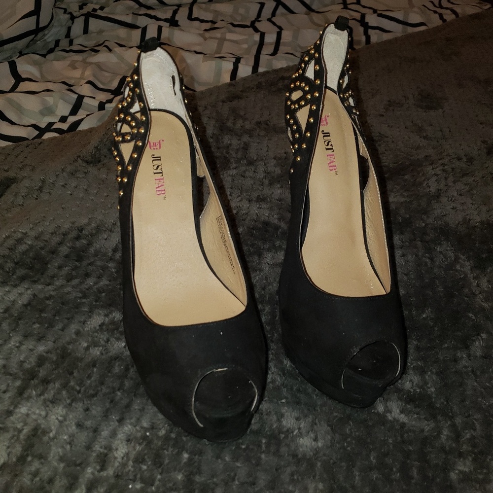 JustFab Suede High Heel Shoes